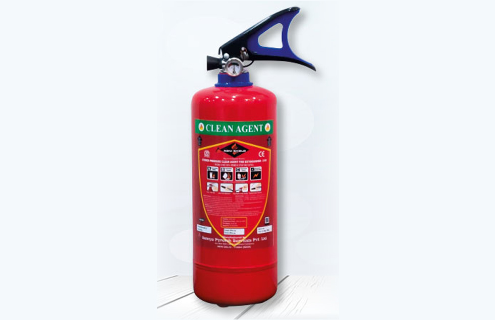 2 KG Clean Agent Portable Fire Extinguisher