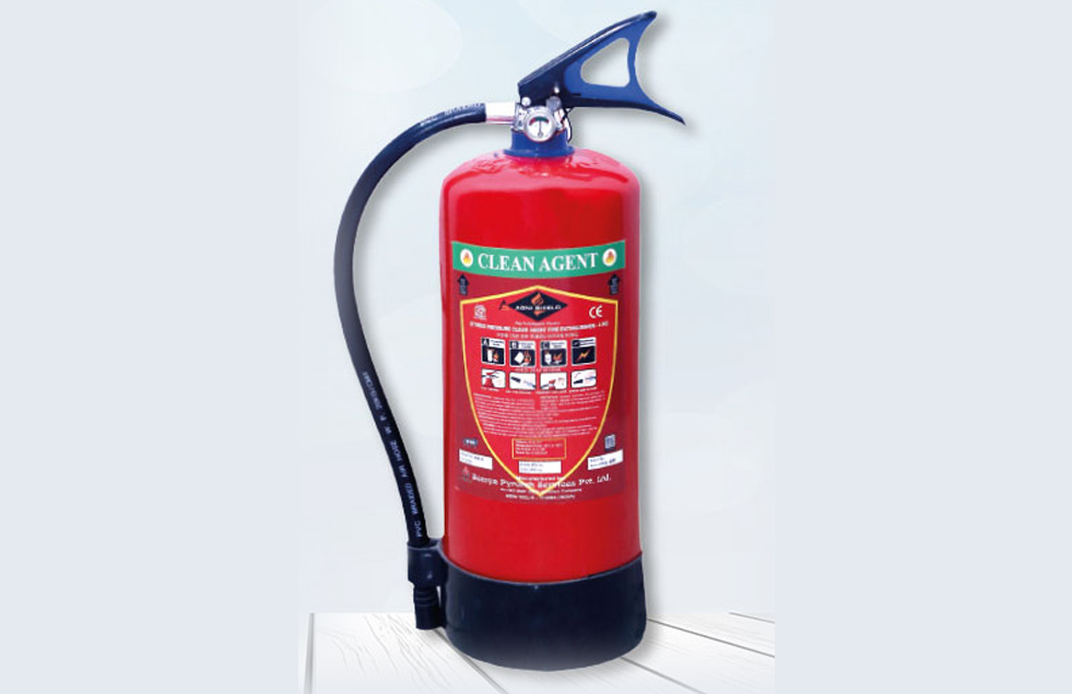 4 KG Clean Agent Portable Fire Extinguisher